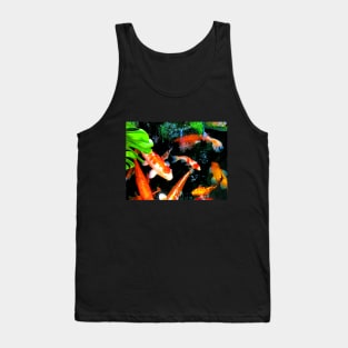 Koi Pond Lovers Japanese Gardens Beautiful Fish Tank Top